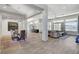 Open-concept space with tile flooring, a dining area, and a living room with recessed lighting at 33 Hassayampa Trl, Henderson, NV 89052