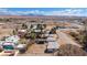 Panoramic aerial shot of neighborhood, showing community layout against a mountain range backdrop at 352 Cox Ave, Overton, NV 89040