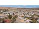 Wide aerial shot of the residential area, displaying the layout of houses and streets in the town at 352 Cox Ave, Overton, NV 89040