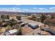 Aerial view shows this property's neighborhood with its large lot and other homes nearby at 352 Cox Ave, Overton, NV 89040