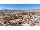 Aerial view of the neighborhood, showcasing the residential area, landscape, and mountain backdrop at 352 Cox Ave, Overton, NV 89040