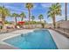 A beautiful backyard pool with inviting lounge area, perfect for summertime fun at 3728 Russell Peterson Ct, Las Vegas, NV 89129
