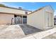 Backyard features a large open space, storage shed, and parking at 3944 Visby Ln, Las Vegas, NV 89119