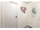 Entryway features a decorative hat rack, storage closet, and a door with decorative glass at 432 Bottle Brush Way, Henderson, NV 89015