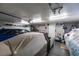 Spacious garage with ample storage space, ideal for car enthusiasts or hobbyists at 455 Paulson Dr, Las Vegas, NV 89123