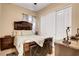 Well-lit bedroom features sliding closet doors and a decorative headboard at 563 Moon Chase St, Las Vegas, NV 89110