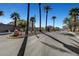 Street lined with mature Palm Trees and tropical vegetation, and views of the houses in the community at 563 Moon Chase St, Las Vegas, NV 89110
