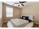 Modern bedroom featuring a round bed, stylish lighting, and a ceiling fan at 6255 W Arby Ave # 183, Las Vegas, NV 89118