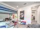 Bedroom featuring a bunk bed and view into kitchen at 6593 Corsari Ridge St, Las Vegas, NV 89166