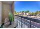 Balcony featuring seating and views of the lush landscaping and surrounding neighborhood at 725 N Royal Crest Cir # 227, Las Vegas, NV 89169