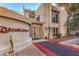Exterior view of the Casablanca community entrance with well-maintained landscaping at 725 N Royal Crest Cir # 227, Las Vegas, NV 89169