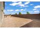 Backyard features a block wall at 7255 Bold Rock Ave, Las Vegas, NV 89113