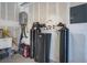 The garage includes a water filtration system, laundry sink, and durable epoxy flooring at 7255 Bold Rock Ave, Las Vegas, NV 89113