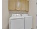 Laundry area features a white washer and dryer set, providing a functional space for laundry tasks at 7333 Painted Shadows Way, Las Vegas, NV 89149