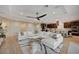 Open concept living room with lots of natural light and hardwood style flooring throughout at 8298 W Agate Ave, Las Vegas, NV 89113