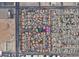 Overhead view of a meticulously planned community with well-maintained landscaping and a centrally located pool at 9000 S Las Vegas Blvd # 1187, Las Vegas, NV 89123