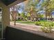 Scenic view of a well-maintained common area with mature trees and walking paths at 9000 S Las Vegas Blvd # 1187, Las Vegas, NV 89123
