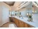 Bright bathroom with dual sinks, vanity area, and lots of counter space at 914 Calico Brook Dr, Henderson, NV 89002