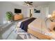 Relaxing main bedroom with modern decor, a ceiling fan, and a tiled floor create a peaceful retreat at 1575 W Warm Springs Rd # 1111, Henderson, NV 89014