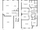 Second floor floorplan featuring bedrooms, Gathering room, baths, laundry and walk-in closet at 1876 Jamie Brook Pl, North Las Vegas, NV 89084