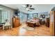 Spacious main bedroom with beautiful wood floors, plantation shutters, and ample natural light at 20 High Sierra Dr, Henderson, NV 89074