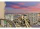 Enjoy the lights of the city from this balcony with sweeping views at 222 Karen Ave # 3908, Las Vegas, NV 89109