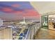 Enjoy this condo's stunning nighttime city and skyline views from your own private balcony at 222 Karen Ave # 3908, Las Vegas, NV 89109
