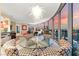 Open concept dining area offering city views, seamlessly connected to the living space at 222 Karen Ave # 3908, Las Vegas, NV 89109