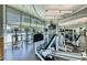 Bright gym with workout machines overlooking the pool through large windows at 222 Karen Ave # 3908, Las Vegas, NV 89109