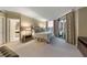 Main bedroom with a large bed, city views and balcony access at 222 Karen Ave # 3908, Las Vegas, NV 89109