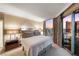 Well lit main bedroom featuring a beautiful city view at 222 Karen Ave # 3908, Las Vegas, NV 89109