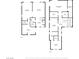 Complete floor plans of the residence, showing the layout of both the first and second levels at 2861 Queens Courtyard Dr, Las Vegas, NV 89109