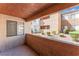Private outdoor patio with a view of beautifully maintained landscaping at 3151 Soaring Gulls Dr # 1049, Las Vegas, NV 89128