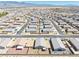 Aerial view of homes in a suburban community with mountain views at 5360 S Chippewa St, Pahrump, NV 89061