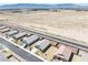 Aerial view of homes in the community, with desert landscaping at 5360 S Chippewa St, Pahrump, NV 89061