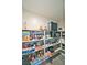 Organized pantry with shelving, food, and appliances at 5360 S Chippewa St, Pahrump, NV 89061