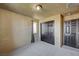 Carpeted bedroom with closet and window at 971 Sable Chase Pl, Henderson, NV 89011