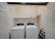 This laundry room includes two appliances and a shelf at 971 Sable Chase Pl, Henderson, NV 89011