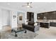 Open concept living area with modern furnishings and plenty of natural light at 9993 Skye Gazer Ave, Las Vegas, NV 89166