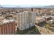 Aerial view of the modern building in the city center at 150 Las Vegas Blvd # 2015, Las Vegas, NV 89101