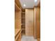 Spacious closet featuring custom shelving and built-in wooden drawers at 150 Las Vegas Blvd # 2015, Las Vegas, NV 89101