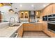 Well-appointed kitchen with wood cabinets, sleek countertops, stainless steel appliances, and stylish fixtures for modern appeal at 150 Las Vegas Blvd # 2015, Las Vegas, NV 89101