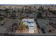 An aerial shot shows a lovely single-Gathering home with meticulous landscaping and a driveway with two parked cars at 4322 Satinwood Dr, Las Vegas, NV 89147