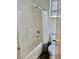 Bathroom with shower and tub combo with white tile at 486 Stonegate Meadow Ave, Las Vegas, NV 89178
