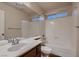 Bathroom featuring a shower-tub combo and vanity at 6075 Belvedere Canyon Ave, Las Vegas, NV 89139