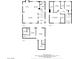 Detailed floor plan of three floors features kitchen, laundry, dining, bedrooms, living room, and basement at 6075 Belvedere Canyon Ave, Las Vegas, NV 89139