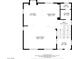 Floorplan showing kitchen, dining area, living room, foyer, laundry, and bathroom with dimensions in feet at 6075 Belvedere Canyon Ave, Las Vegas, NV 89139