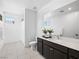 Bright bathroom featuring a large vanity and shower offers an optimal space for refreshment at 7222 Pulsar Mesa Ct, Las Vegas, NV 89148