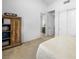Bedroom features neutral carpet and a sliding door closet for optimal storage at 7222 Pulsar Mesa Ct, Las Vegas, NV 89148