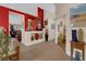 Hallway area with decorative art niches and neutral color scheme at 8217 Ashkum Ave, Las Vegas, NV 89149